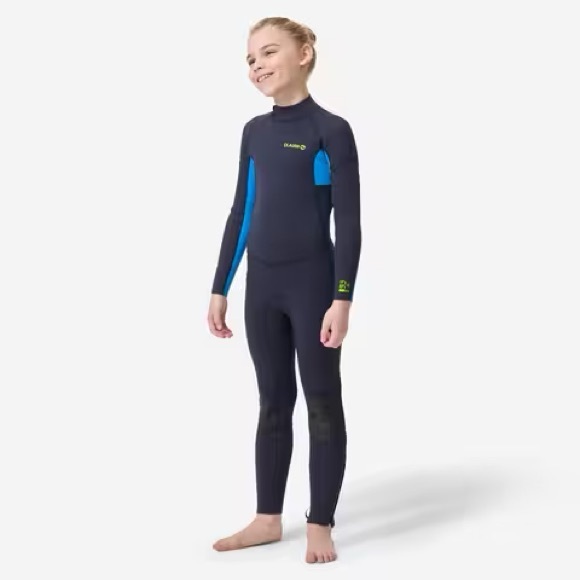 Decathlon Kids Olaian Wetsuit Quick Dry Waterproof Blue 6y wet suit - Picture 3 of 10